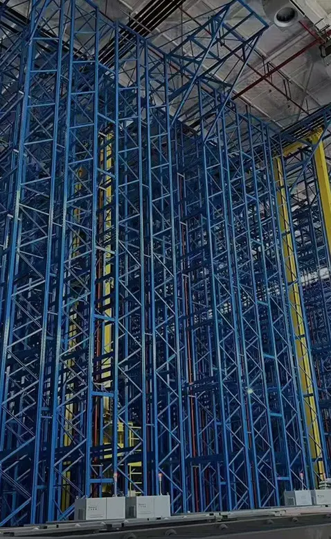 Automated storage and retrieval system ASRS high-bay warehouse