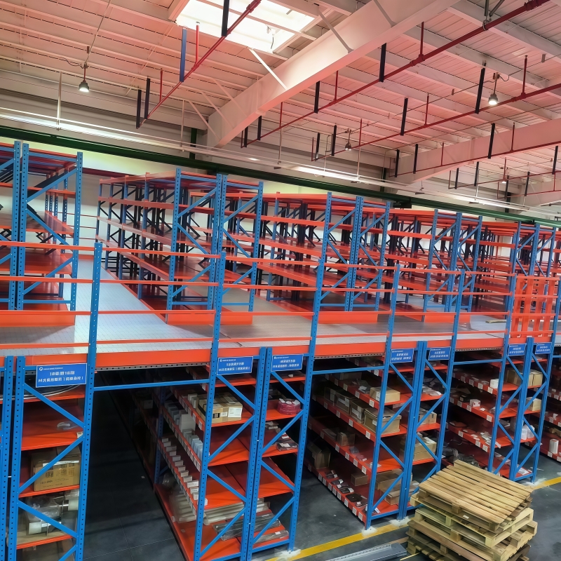 Steel Industry Mezzanine Rack Warehouse Shelving Equipment System Shelf Unit Mezzanine Rack