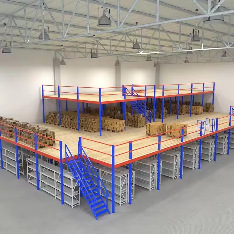 Automotive Parts Storage Mezzanine Floors, Heavy Duty Organized Storage Systems for Spare Parts, Tires & Components