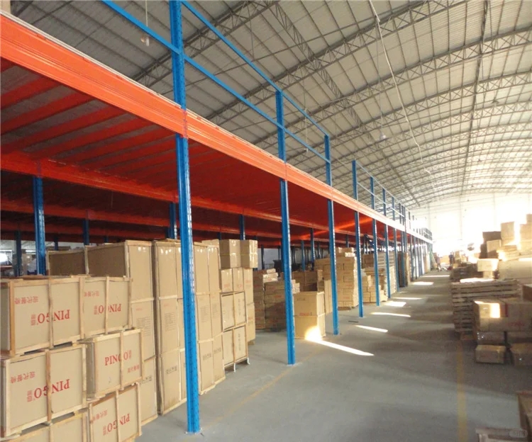 Factory Prefab Steel Mezzanine Floor for Warehouse, Custom Storage Shelving & Platform Rack Design