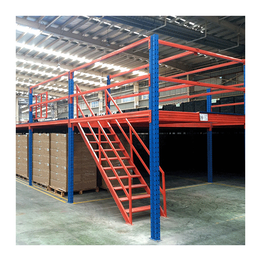 Factory Prefab Steel Mezzanine Floor for Warehouse, Custom Storage Shelving & Platform Rack Design