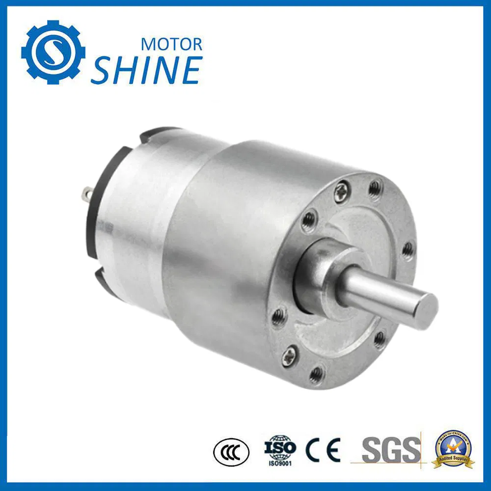 Jgb37-520 محرك تيار مستمر ثابت 6mm 15mm عمود مع هيكل تروس دقيق