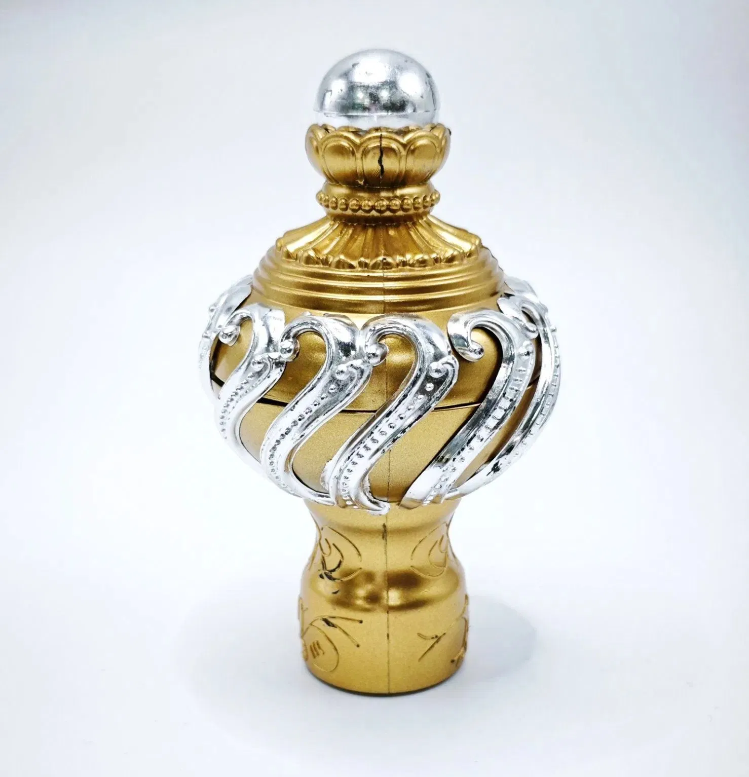 أغطية نهاية قضبان رومانية زخرفية على طراز التاج 28mm