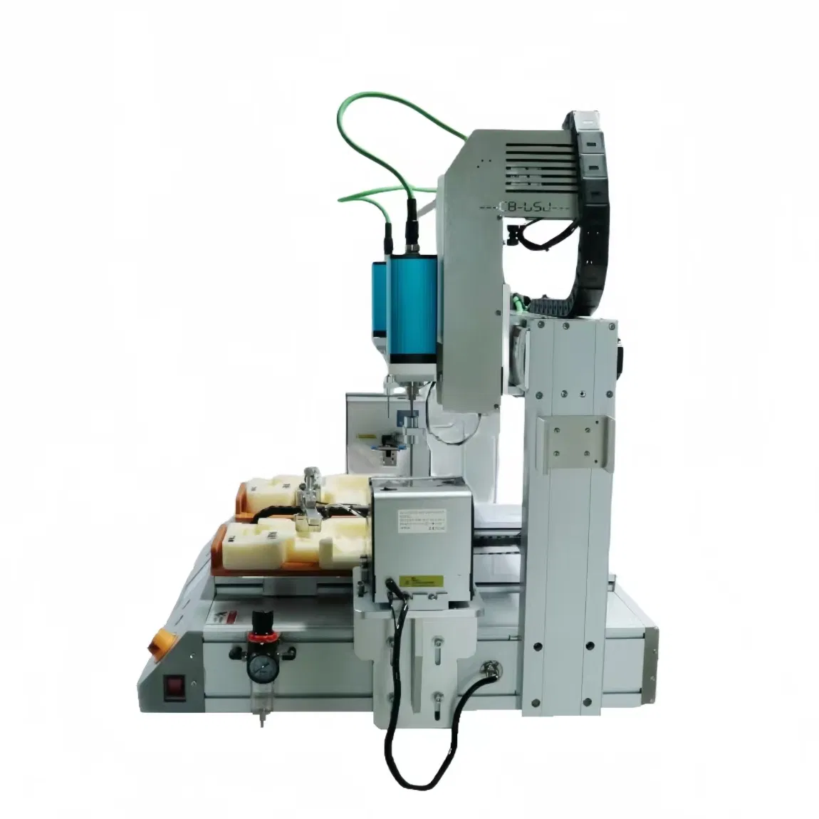 روبوت تثبيت البراغي الدقيق Ra 3-Axis مع وحدة تغذية بالاهتزاز - حل معتمد من ISO لتجميع لوحات الدوائر المطبوعة/الإلكترونيات الاستهلاكية