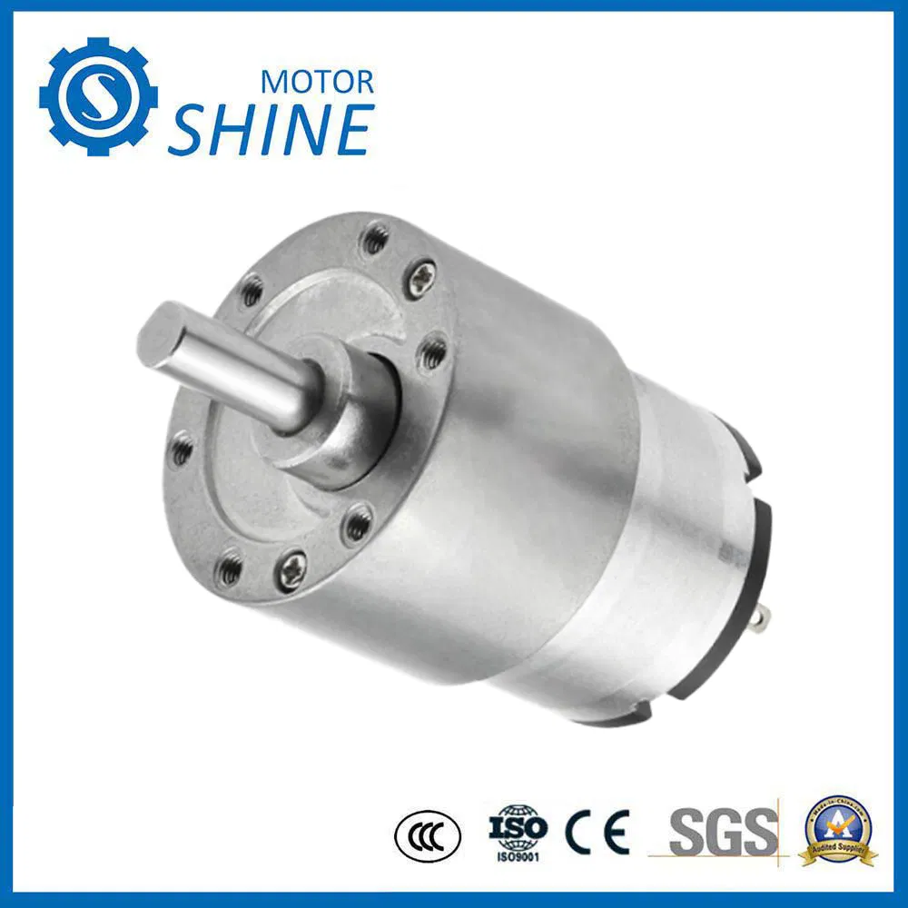 Jgb37-520 محرك تيار مستمر ثابت 6mm 15mm عمود مع هيكل تروس دقيق
