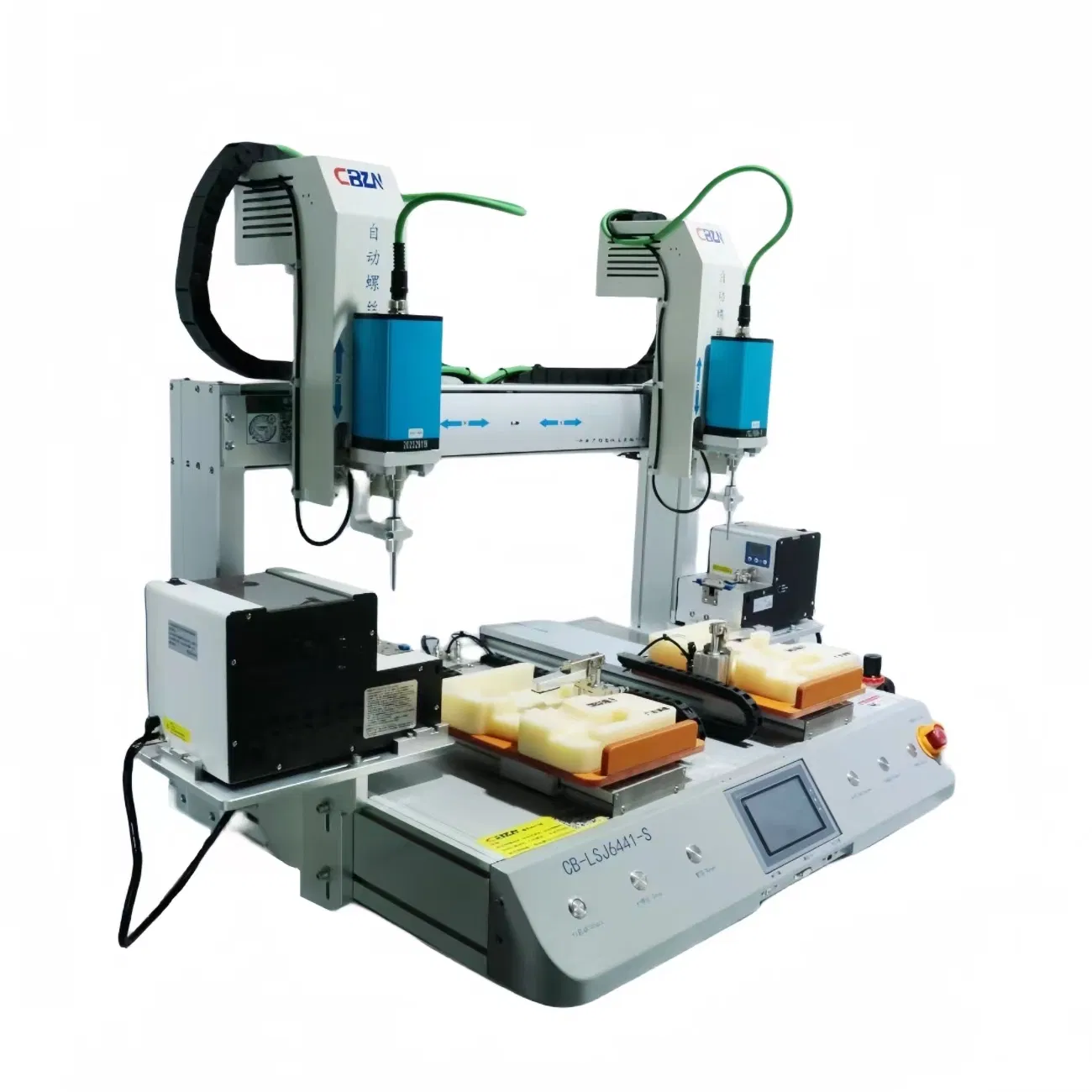 روبوت تثبيت البراغي الدقيق Ra 3-Axis مع وحدة تغذية بالاهتزاز - حل معتمد من ISO لتجميع لوحات الدوائر المطبوعة/الإلكترونيات الاستهلاكية