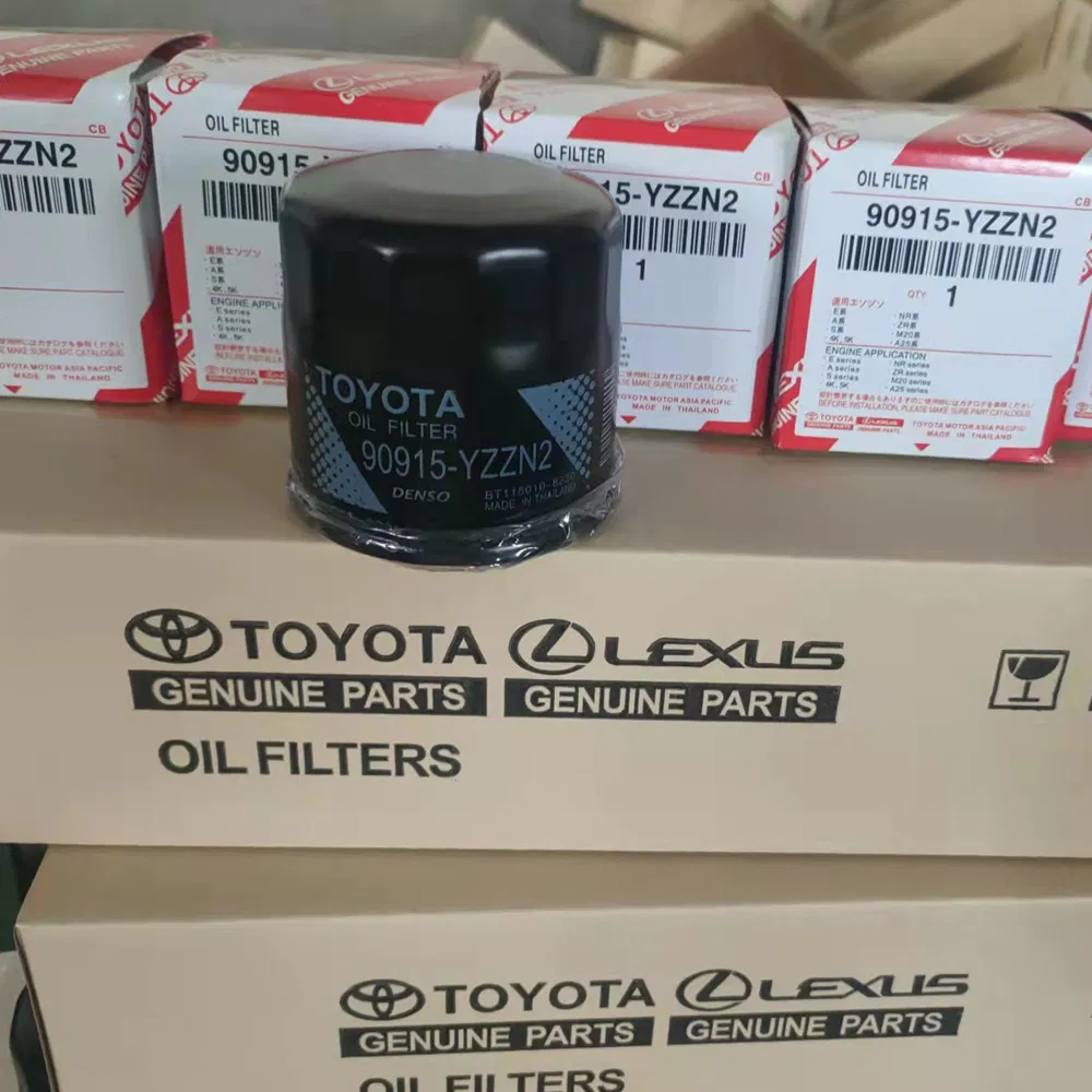 قطع غيار السيارات الأصلية 90915-Yzze1/90915-Yzzn2/90915-Yzzd2/90915-10001/04152-37010/90915-30002 فلاتر المقصورة عنصر فلتر الوقود فلاتر الهواء فلتر الزيت لتويوتا