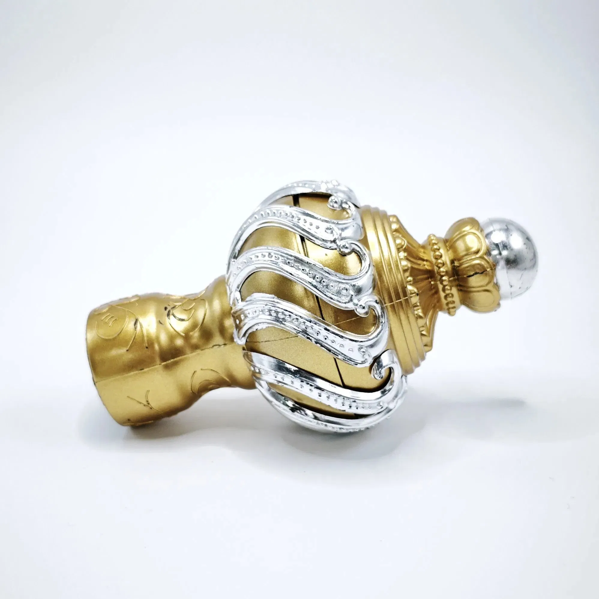 أغطية نهاية قضبان رومانية زخرفية على طراز التاج 28mm