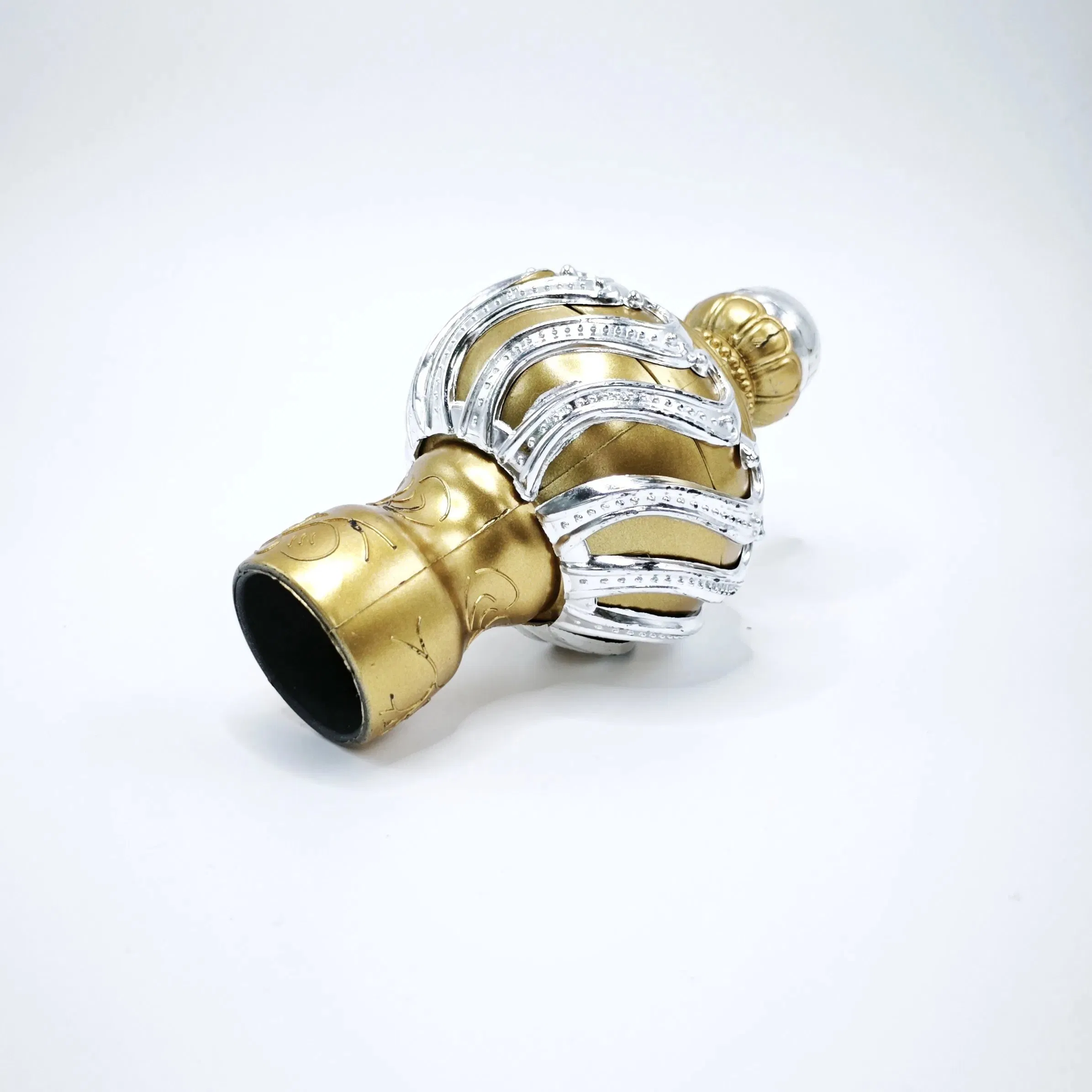 أغطية نهاية قضبان رومانية زخرفية على طراز التاج 28mm