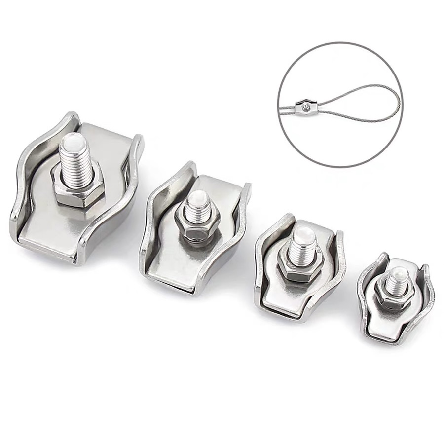 Heavy Duty Stainless Steel Wire Rope Clip Cable Clamp for Steel Wire Rope and Brake Cable