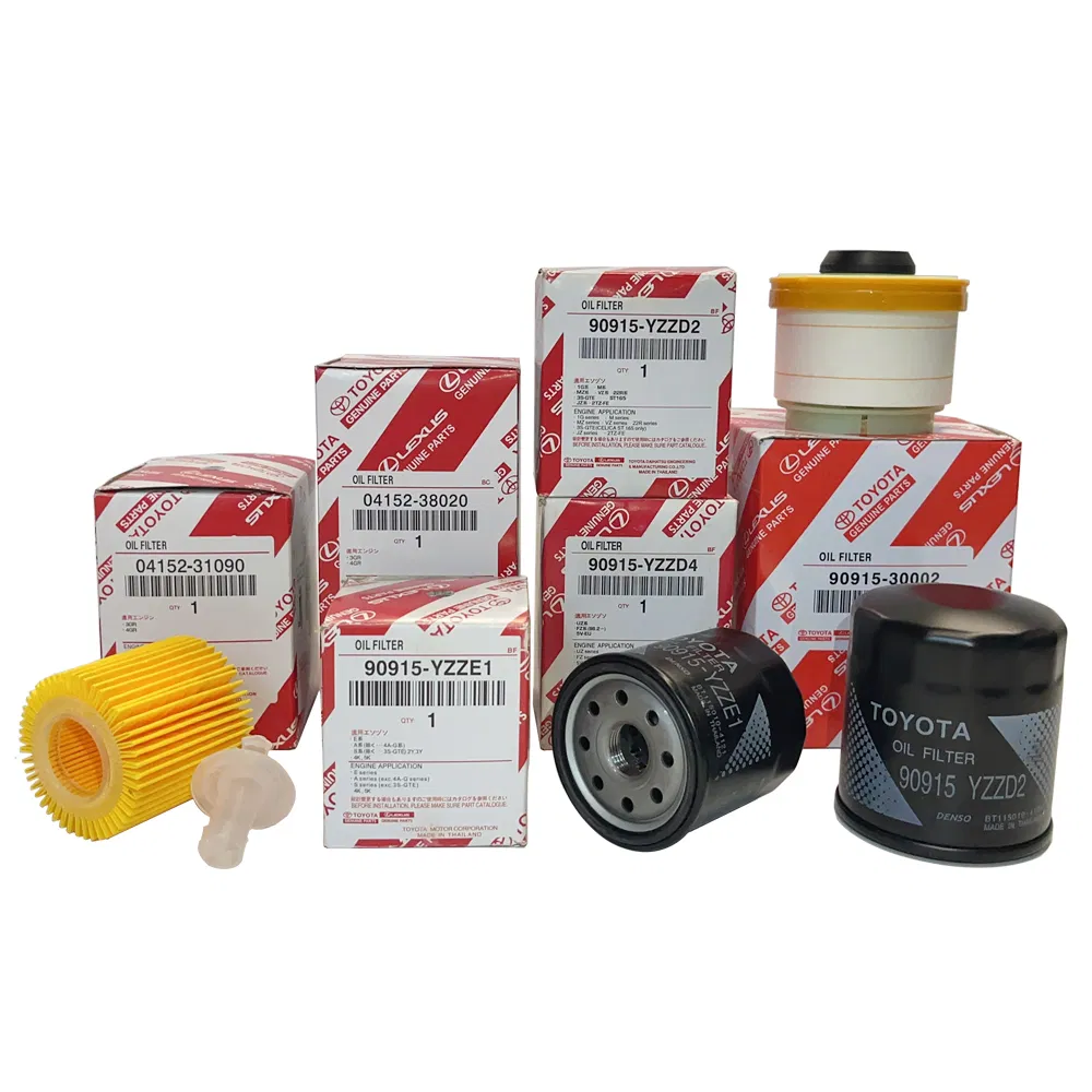 قطع غيار السيارات الأصلية 90915-Yzze1/90915-Yzzn2/90915-Yzzd2/90915-10001/04152-37010/90915-30002 فلاتر المقصورة عنصر فلتر الوقود فلاتر الهواء فلتر الزيت لتويوتا