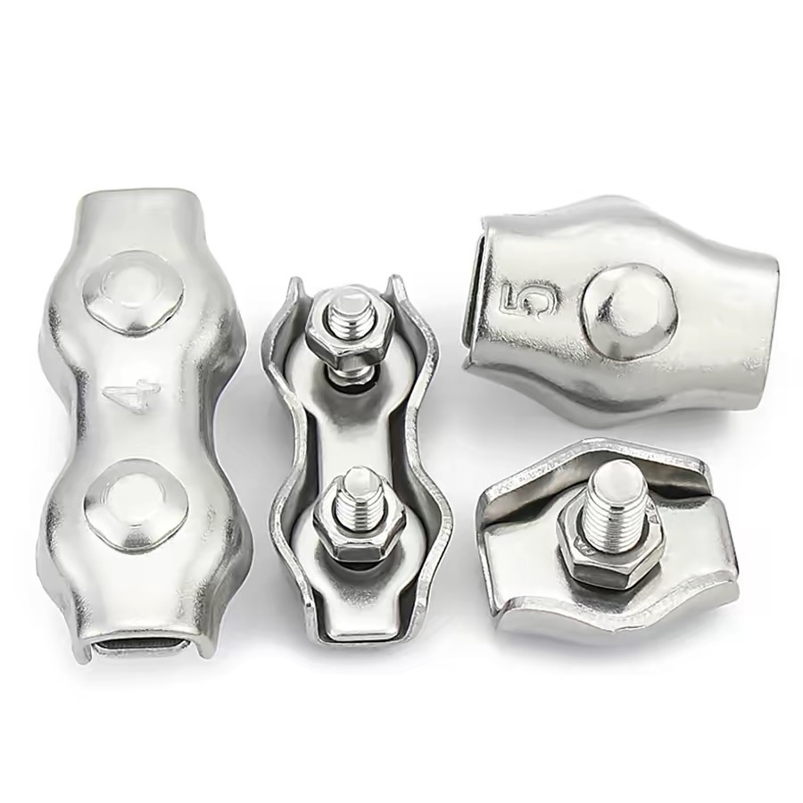 Heavy Duty Stainless Steel Wire Rope Clip Cable Clamp for Steel Wire Rope and Brake Cable