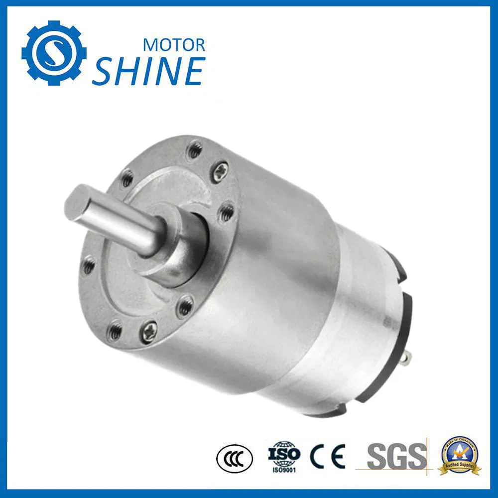 Jgb37-520 محرك تيار مستمر ثابت 6mm 15mm عمود مع هيكل تروس دقيق