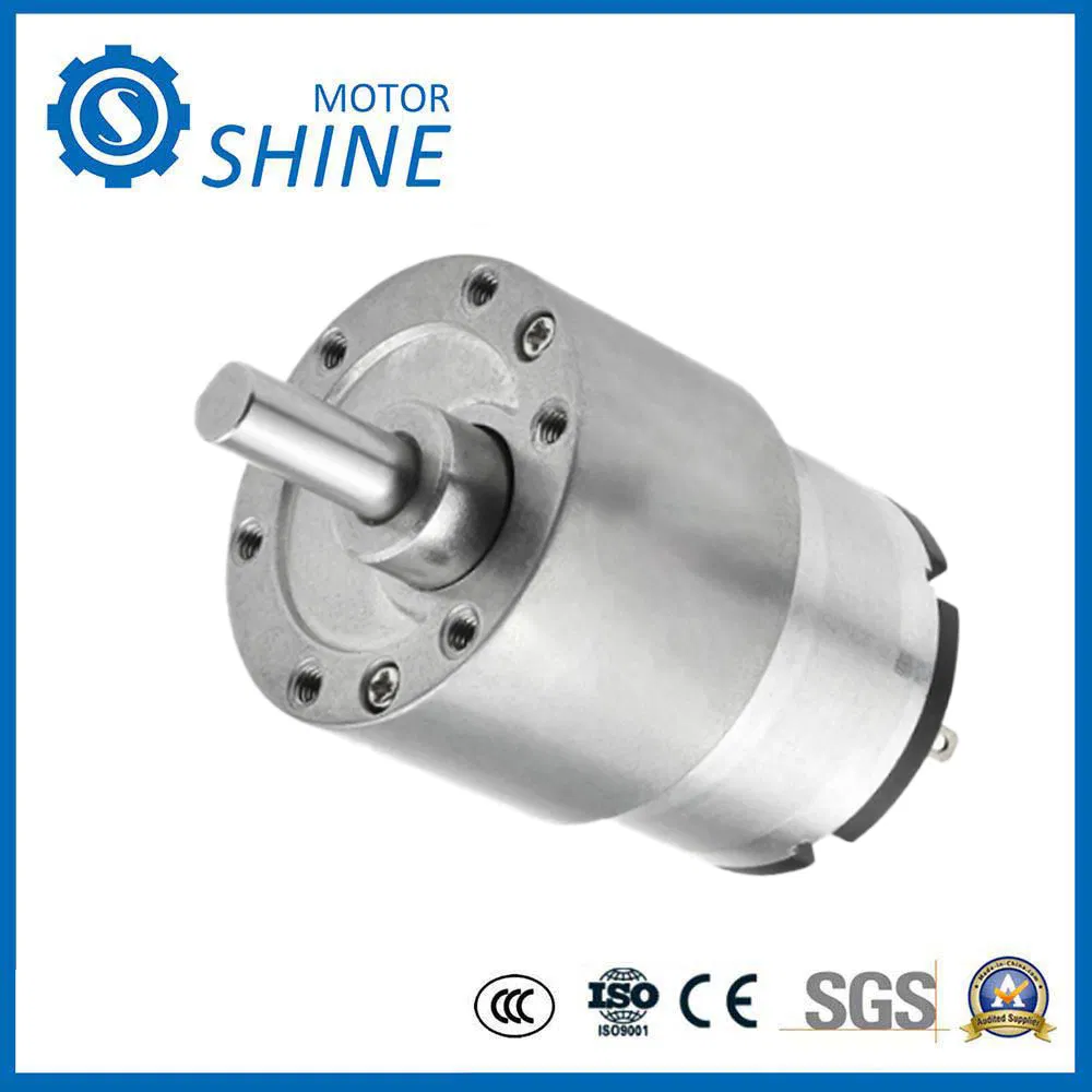 Jgb37-520 محرك تيار مستمر ثابت 6mm 15mm عمود مع هيكل تروس دقيق