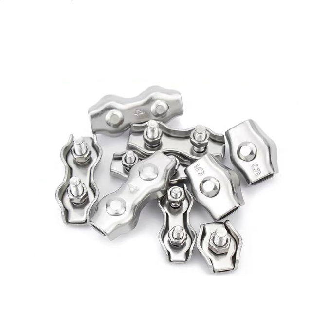 Heavy Duty Stainless Steel Wire Rope Clip Cable Clamp for Steel Wire Rope and Brake Cable