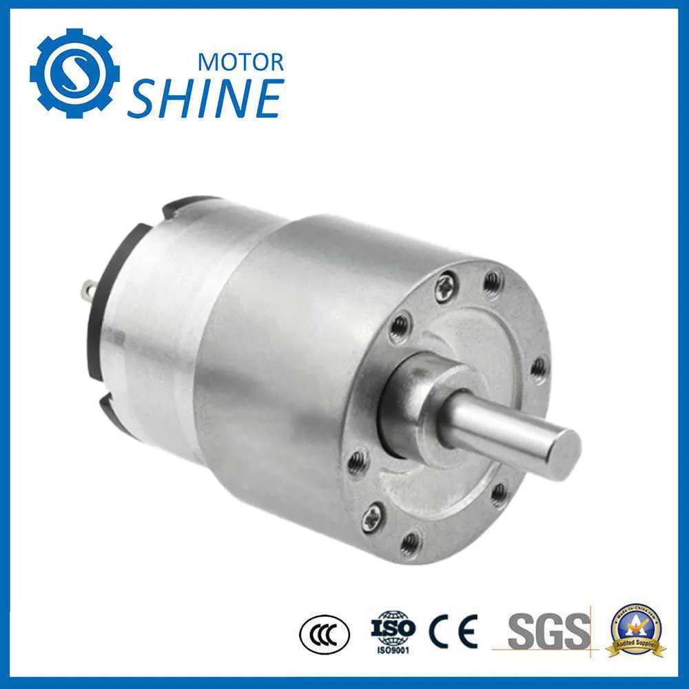 Jgb37-520 محرك تيار مستمر ثابت 6mm 15mm عمود مع هيكل تروس دقيق