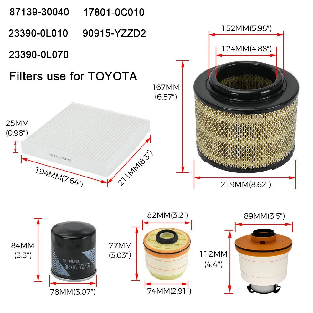 26300-35503 15208-31u00 16546-ED000 90915-Yzze1 فلتر زيت عالي الجودة مخصص للطلب من الصين لسيارات تويوتا 90915-10001