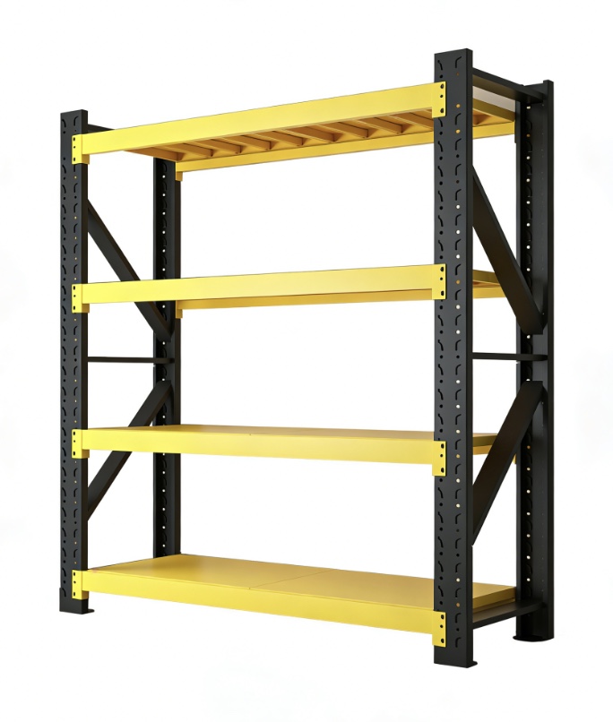 Racking Adjustable Metal Boltless Shelf and Racks Warehouse Storage Medium Duty Metal Rack Shelf