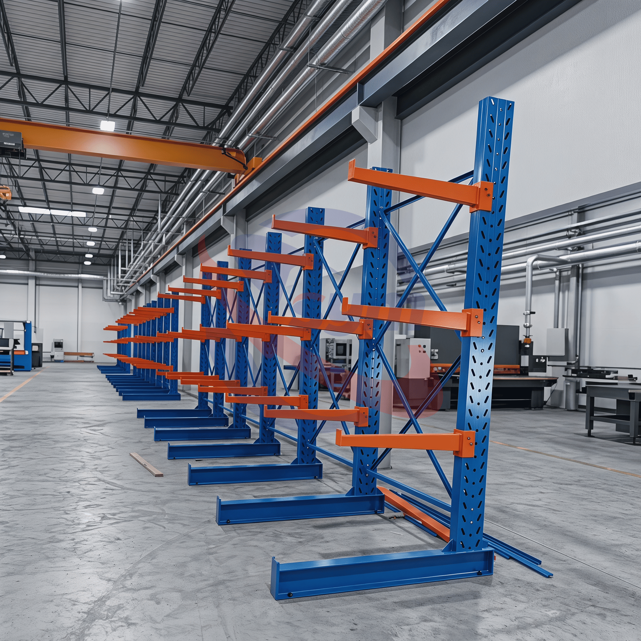 Heavy Duty Cantilever Racking System Industrial Storage Rack for Long Pipe Steel and Timber Management