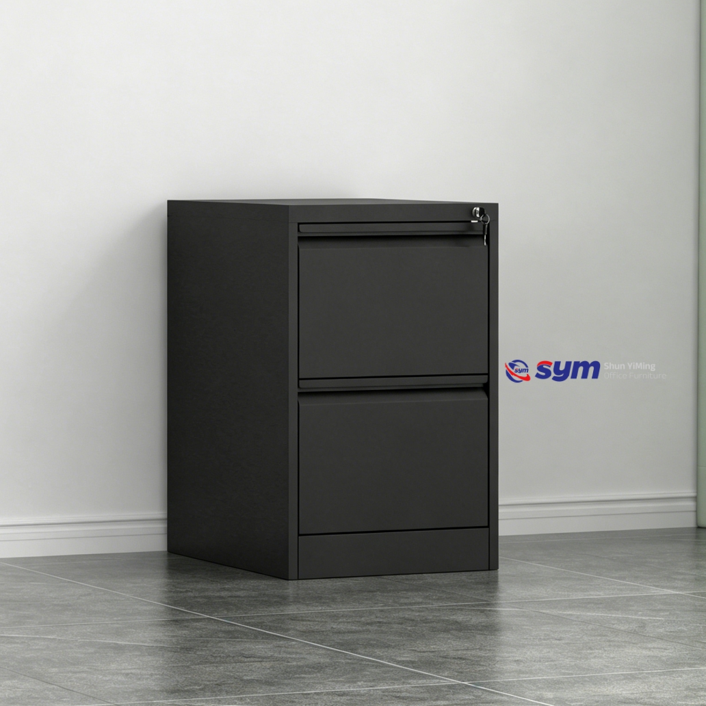 Extra Deep Vertical Steel File Cabinet, Large Capacity Metal Document Archive Cupboard for Accounting Department