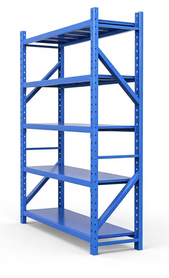 Heavy-Duty 4 Layer Corrosion-Protected Steel Storage Racks 2000x1000x2000mm Workshop Metal Shelves 100kg Load Capacity 1.5mm