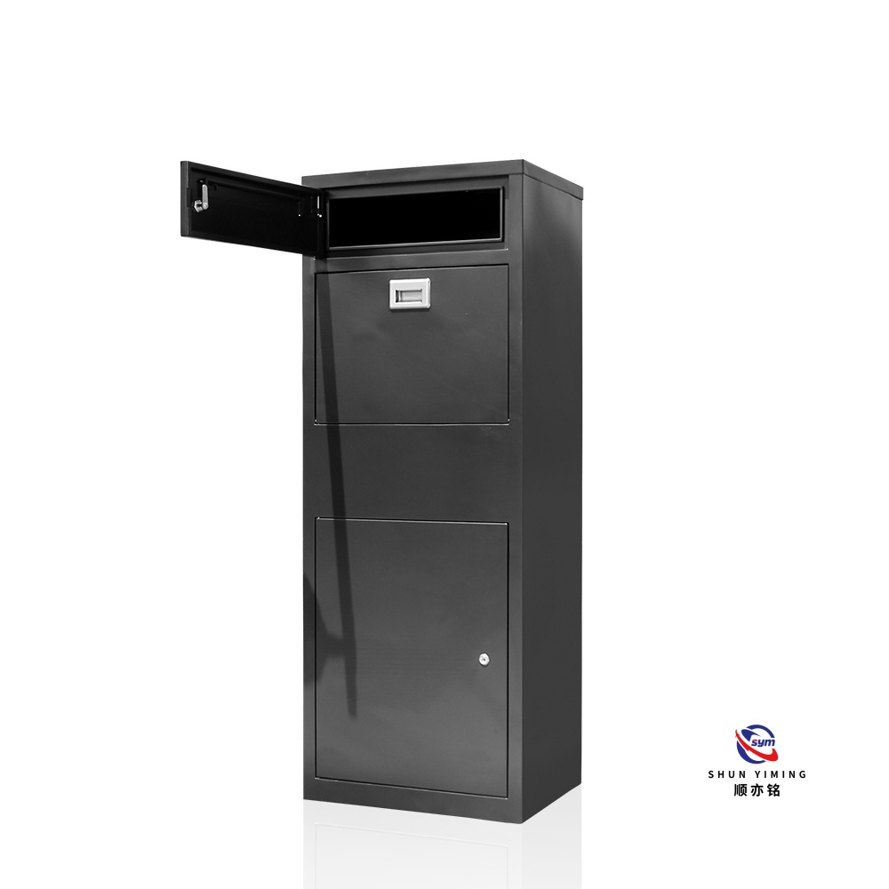 Waterproof Modern Eco-Friendly Outdoor Parcel Locker Heavy Duty Steel Smart Delivery Cabinet with Sunproof Canopy for Community