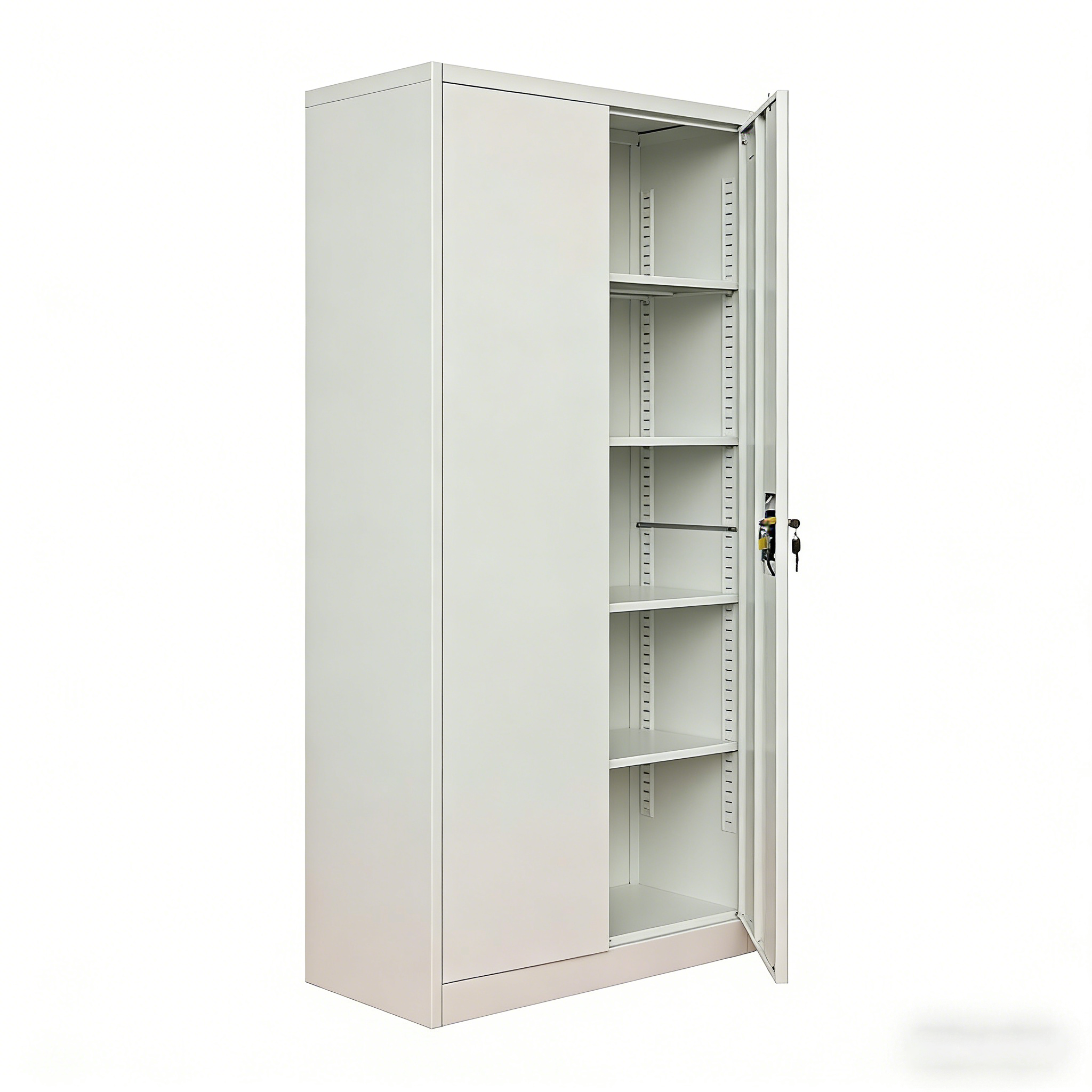 Hot Selling 2-Door Modern Metal Storage File Cabinet 4 Shelves Durable Steel for Office Home Warehouse or Workshop