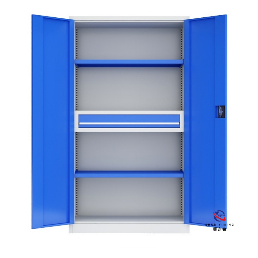 Full Wall Pegboard Steel Tool Cabinet with Lock, Heavy Duty Metal Garage Hardware Organizer Box for Mechanic Shop