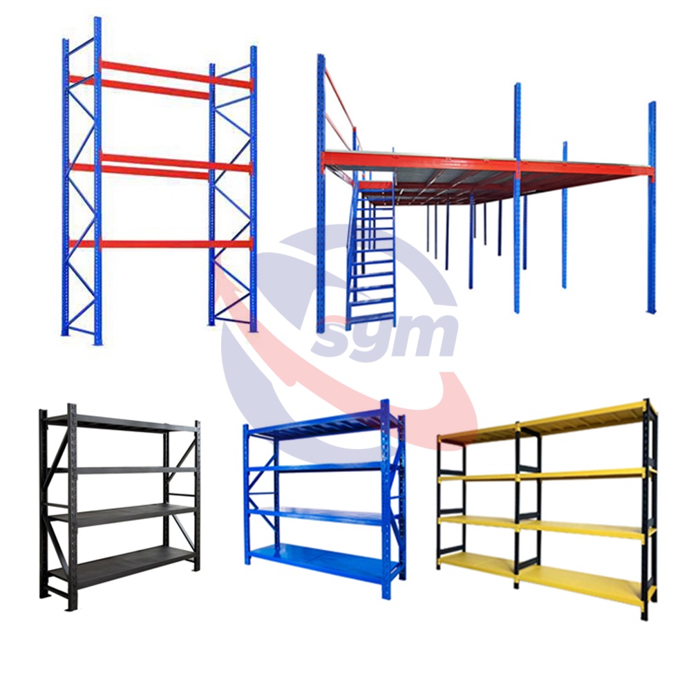 Racks Shelving Metal Storage Unit for Workshop and Studio Display with Adjustable Steel Rack Shelves