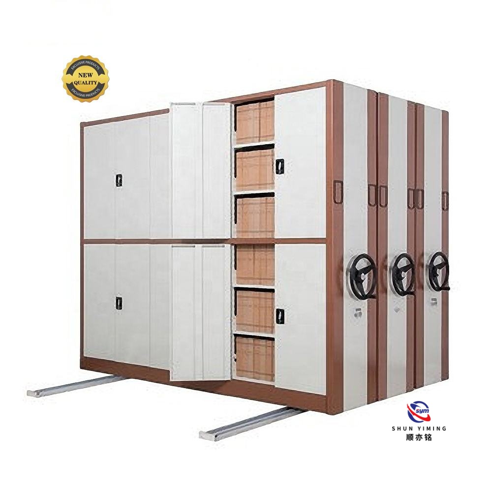 Professional Industrial Mobile Shelving System, Steel Compact Storage Unit with High Loading Capacity for Tools