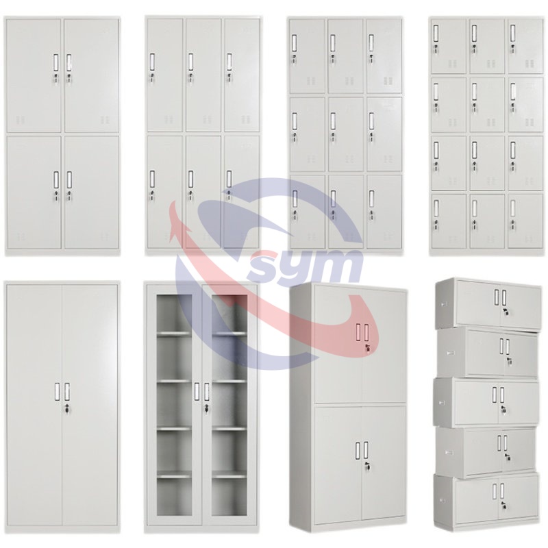 Bank Use High Security Steel Filing Cabinet Metal Storage Locker with Key Lock for Important Documents