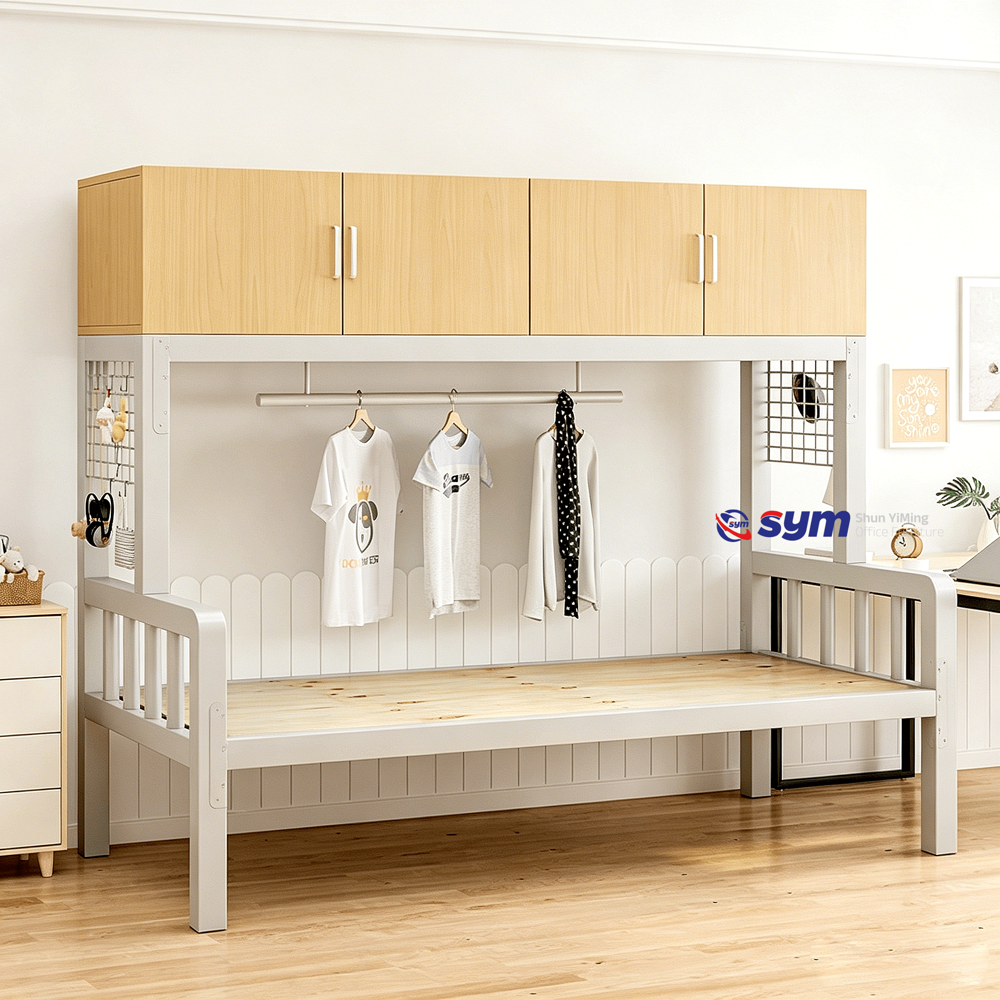 High Capacity Output Steel Metal Bed Manufacturer, Direct Supply Platform Bed Base for B2B Furniture Importers