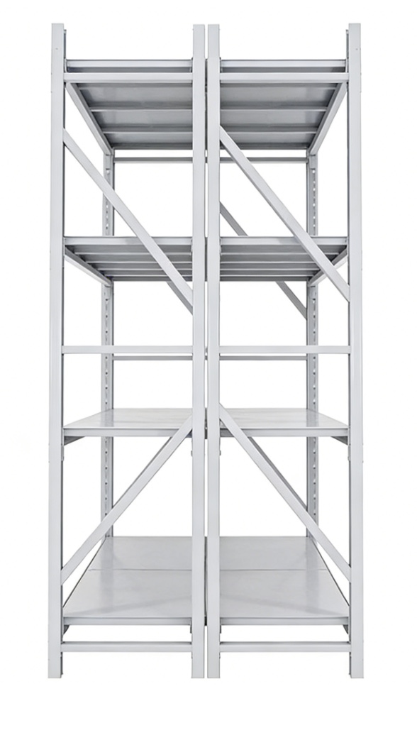 Low Price Racking Adjustable Metal Boltless Shelf and Racks Warehouse Storage Medium Duty Metal Rack Shelf