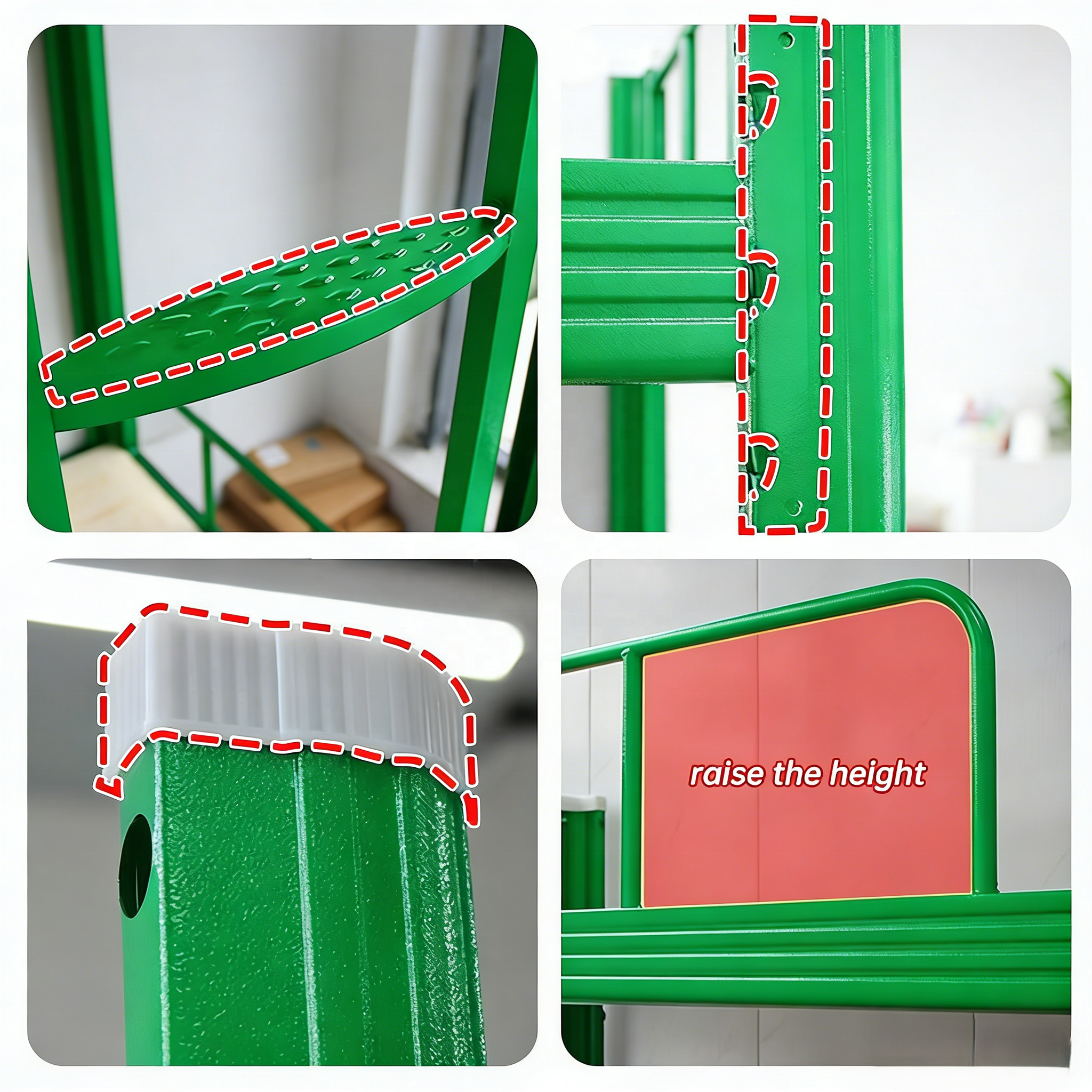 Premium Custom Steel Double Bunk Bed for Adults, Reinforced Heavy-Duty Frame for Long-Lasting Use in Dormitory or Apartment
