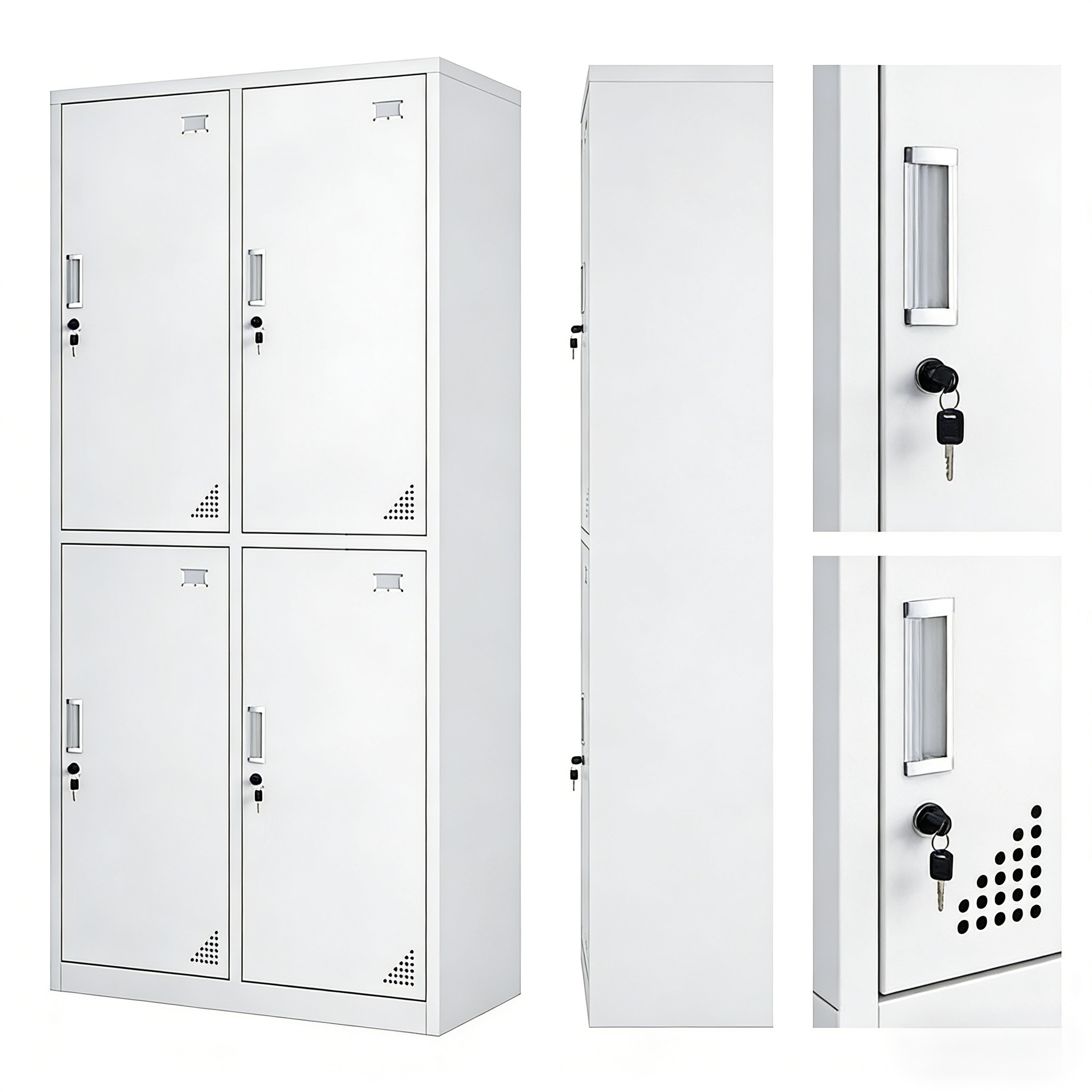 Modern Metal Locker Steel Gym Dressing Room Storage Cabinet School Uniform Cabinet for Apartment Home for Bedroom Furniture