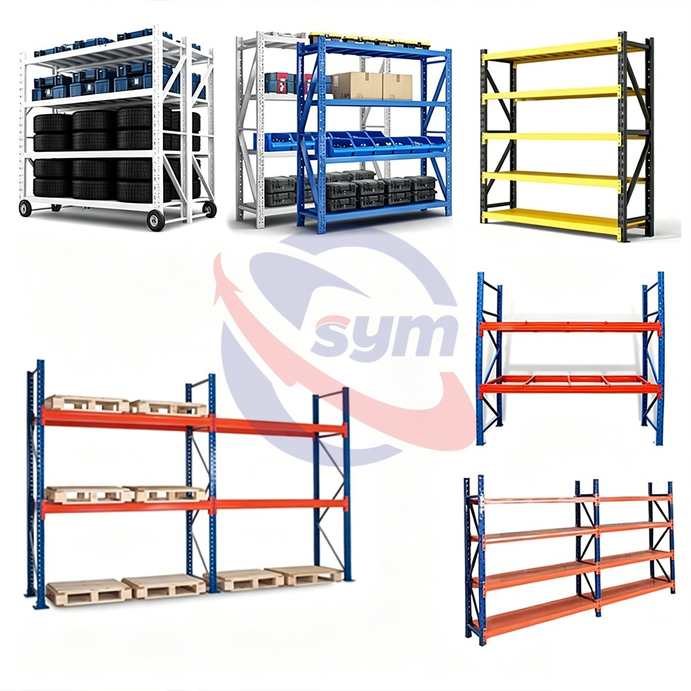 Space Saving Garage Storage Shelves Metal Rack for Small Shop and Home Basement Storage Organization