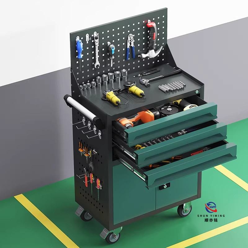 Low-Cost Multi-Functional Auto Repair Workshop Cabinet Trolley Iron Metal Modern Design Tool Box Outdoor Living Room Adjustable
