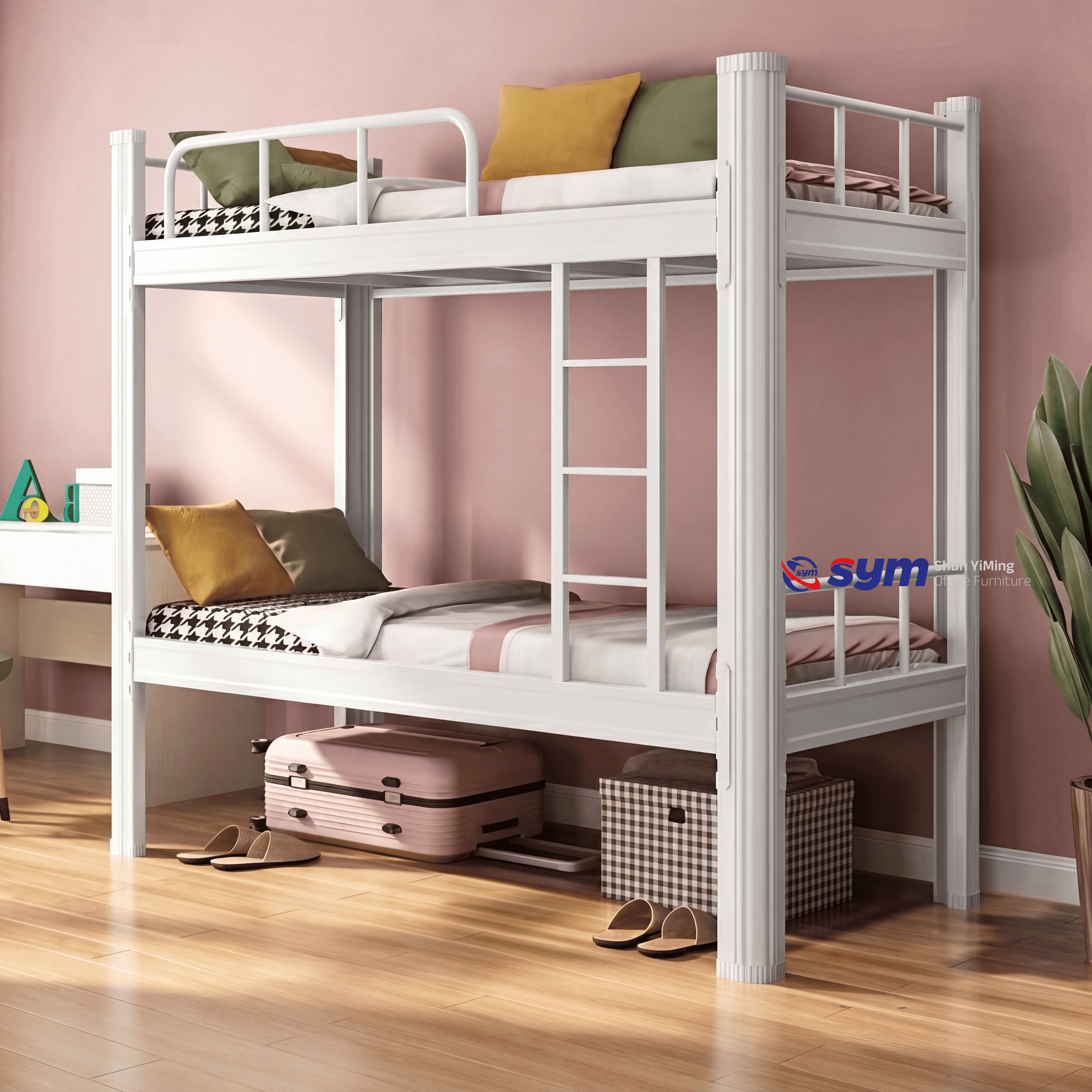 Premium Squeak-free Metal Bed Frame Manufacturer, High Quality Steel Platform Bed Base for Residential Projects