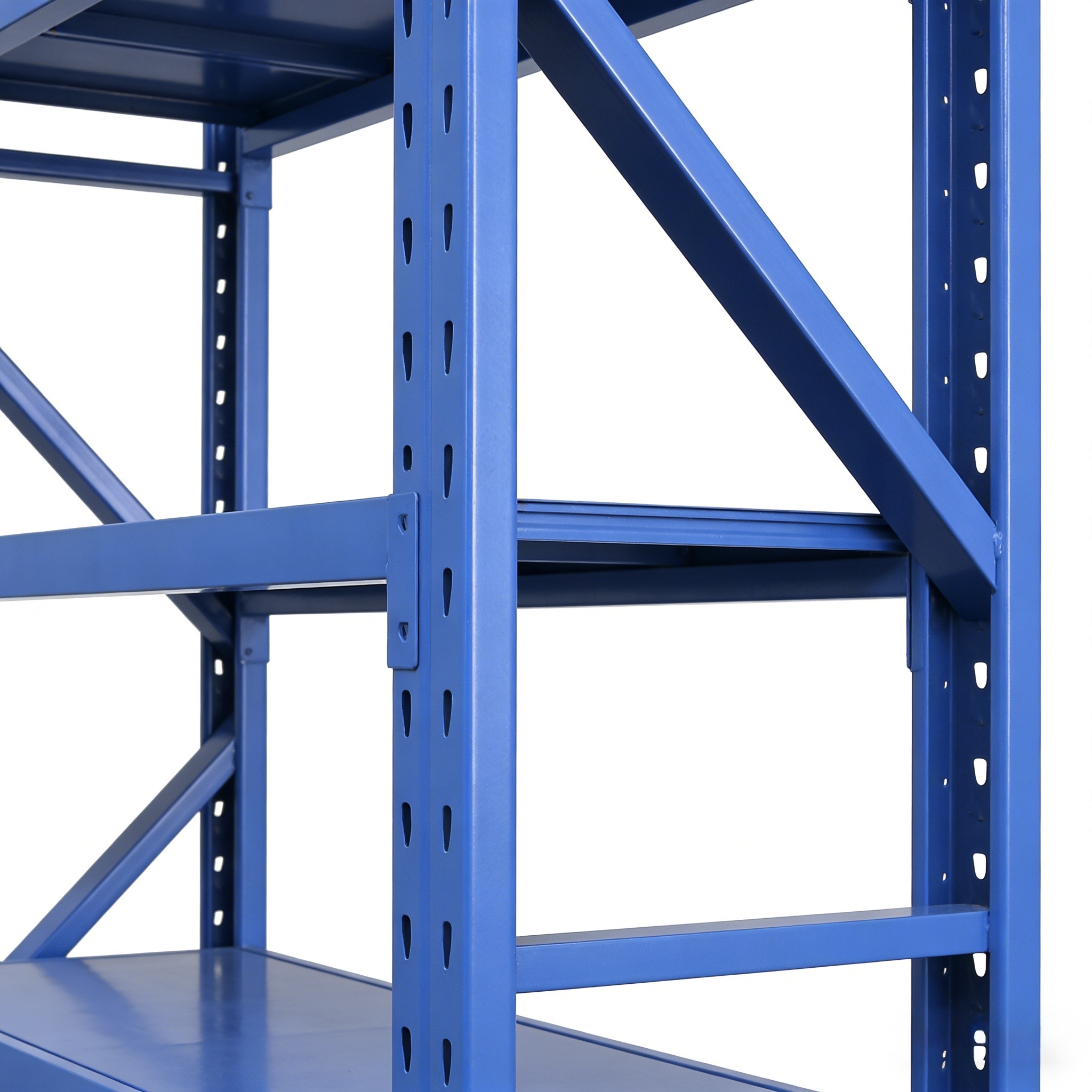 Steel Display Shelves Boltless Light Steel Shelves Corrosion Protection Industrial Warehouse Shelves Multi-Layer Brushed Surface
