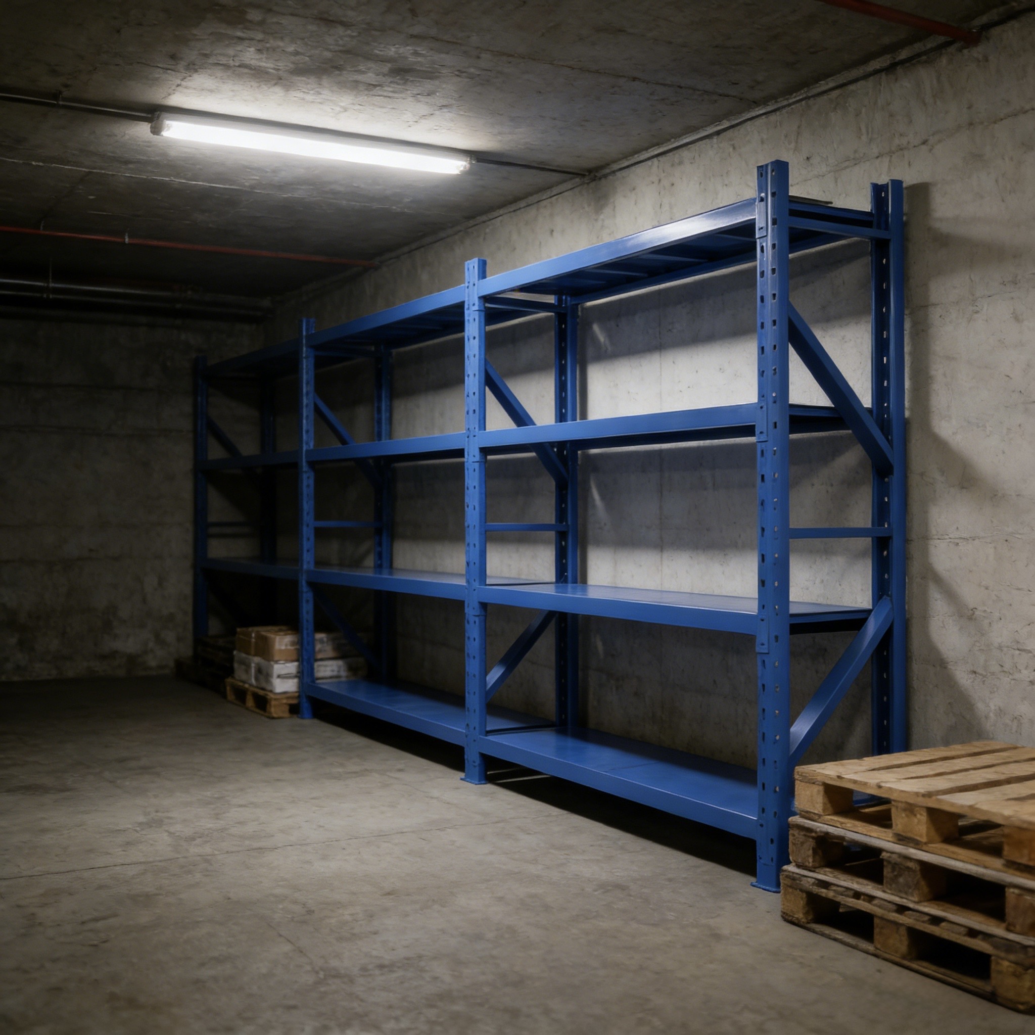 Steel Display Shelves Boltless Light Steel Shelves Corrosion Protection Industrial Warehouse Shelves Multi-Layer Brushed Surface