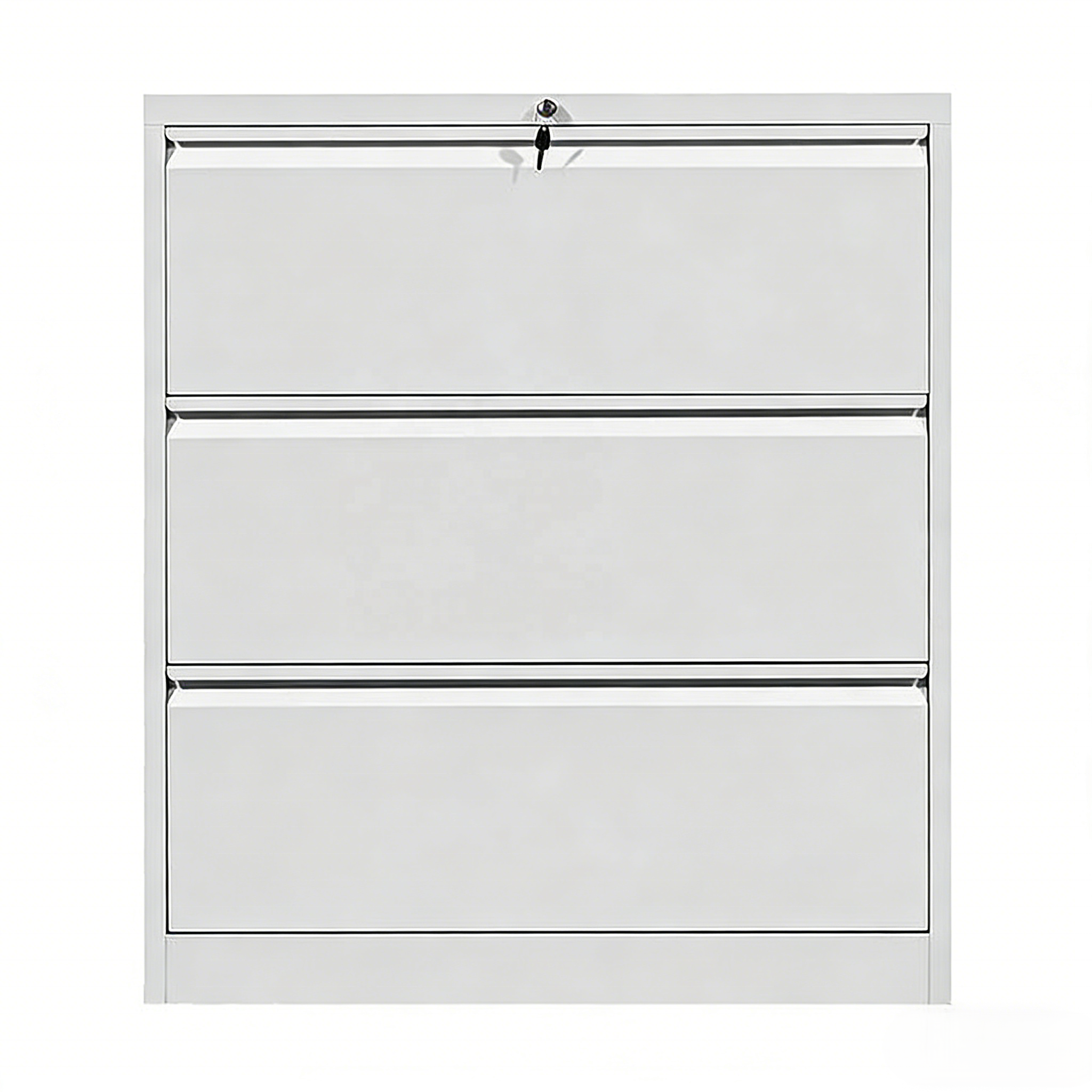 3-Drawer Lateral Mobile Metal File Cabinet Vertical A3 Paper Storage Affordable Pedestal for Office or Home Use