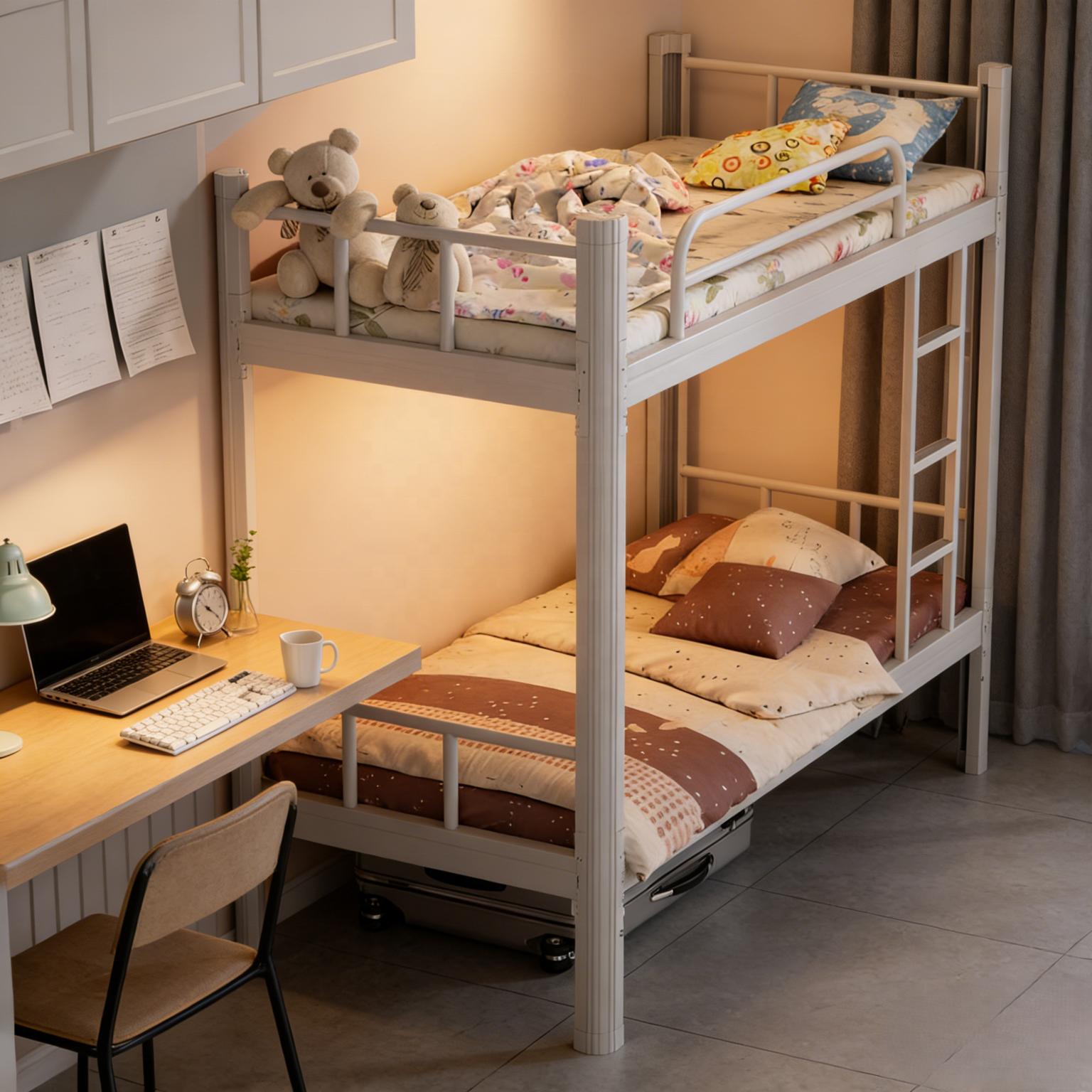 Wholesale Strong Knock Down Double Bunk Bed, Steel Metal Iron Frame for School Dormitory and Adult Residential Use
