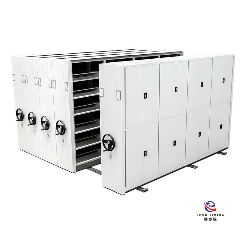 Manual Mobile Heavy Duty Shelving, Industrial Steel Compact Storage Racks for Cold Room & Warehouse Logistics