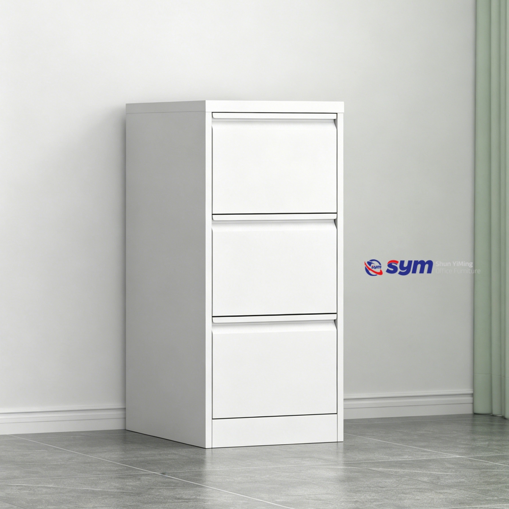 Recessed Handle Steel Lateral File Cabinet, Sleek Metal Document Filing Cabinet for Contemporary Meeting Rooms