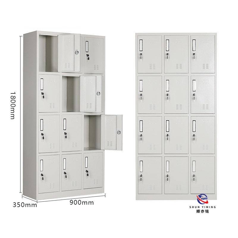 Professional Library Steel Book Cabinet Metal Storage Locker with Adjustable Shelves for Public Project Supply