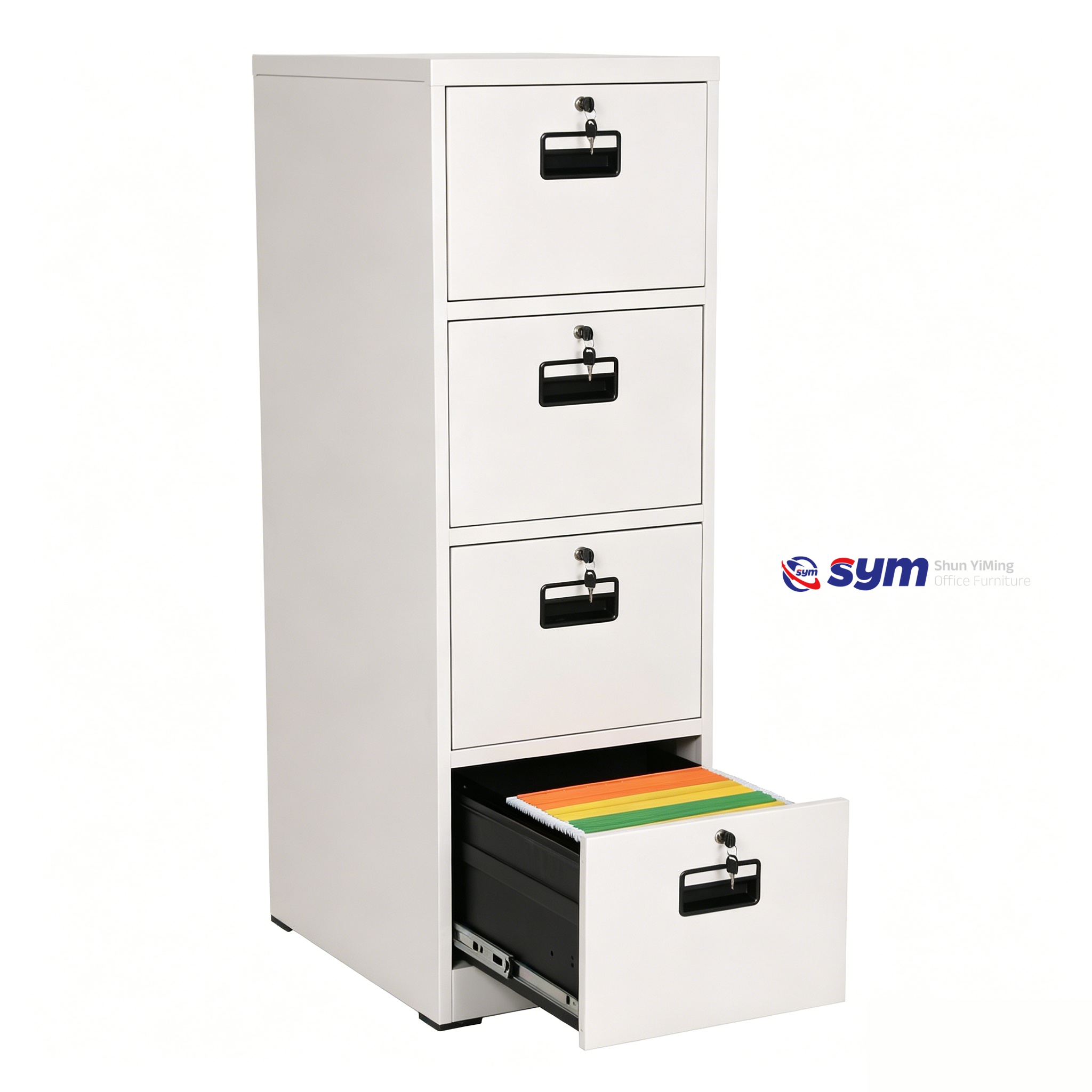 Digital Combination Lock Steel Lateral File Cabinet, Metal Document Storage Unit for Top Secret Legal Paper File
