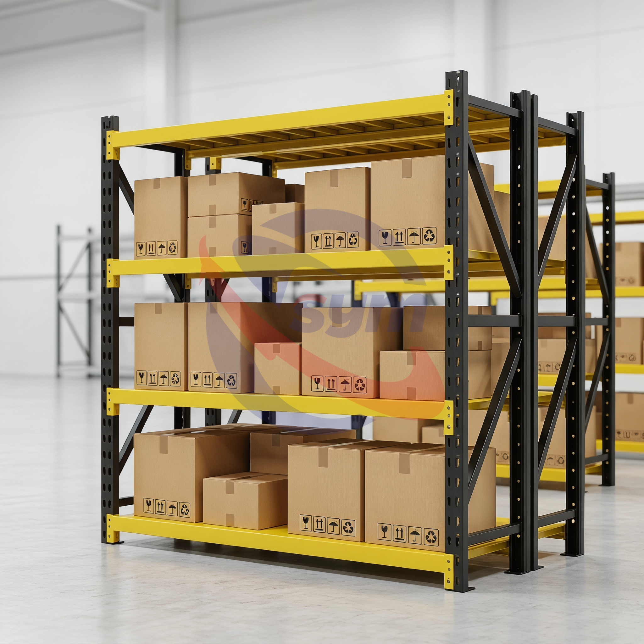 Metal Shelving Unit Factory Direct Sale Steel Storage Rack for Industrial and Commercial Applications
