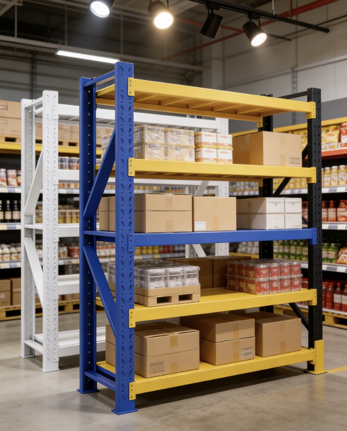 Stacking Shelving Storage Metal Shelf Rack Assembly Shelves for Warehouse Heavy Duty Assemble Pallet Racking