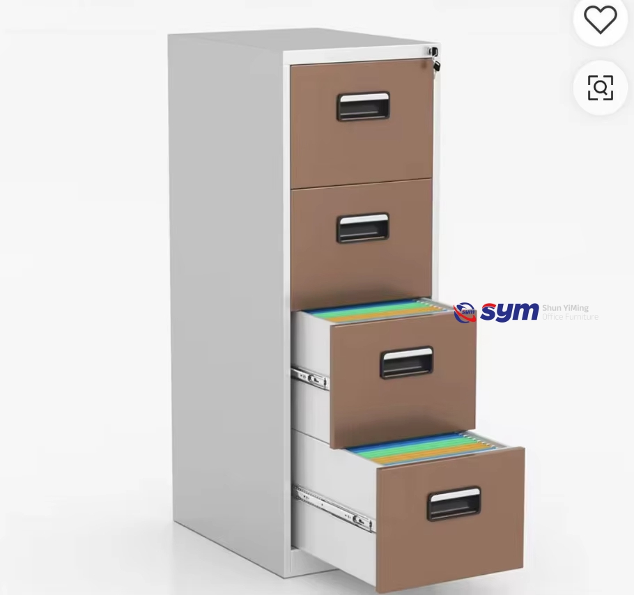 Professional Steel Lateral File Cabinet for Multi Size Folders, Metal Office Archive Cupboard with Master Key Set