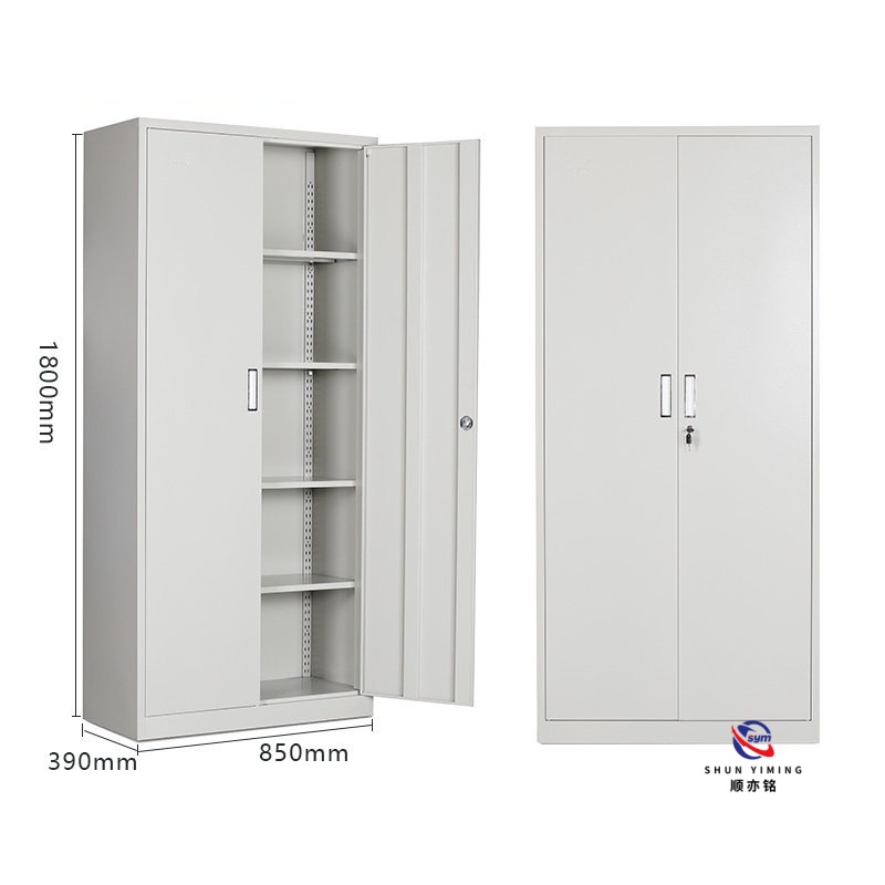 Flat Packed Metal Office Cabinet Steel Document Storage Locker with Adjustable Shelves for Commercial Project Use